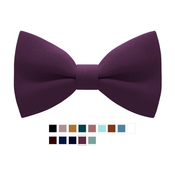 Classic Pre-Tied Soft Crape Bow Tie for Adults & Children, by Bow Tie House - Picture 1 of 5